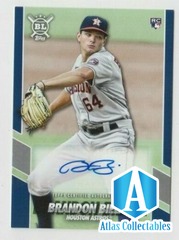 Brandon Bielak 2021 TOPPS BIG LEAGUE ROOKIE AUTO #OAA-BR HOUSTON ASTROS